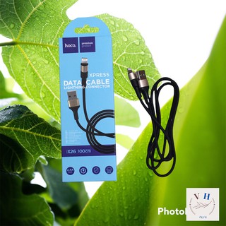Dây cáp sạc nhanh iphone micro usb/type c 2.4a hoco x26 bọc dù siêu bền hàng chính hãng bh6t