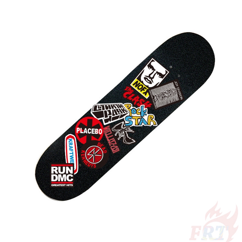 Set 100 nhãn dán chủ đề ban nhạc rock / series Punk trang trí Laptop / ván trượt