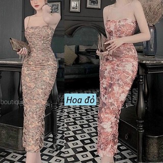 Đầm dáng ôm body hai dây tôn dáng DV52