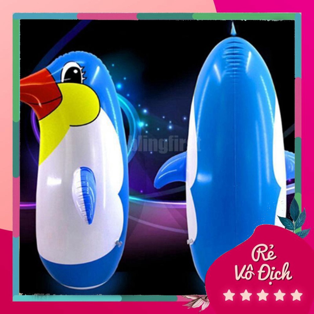 PVN4830 Đồ chơi bơm hơi hình chim cánh cụt bằng nhựa PVC