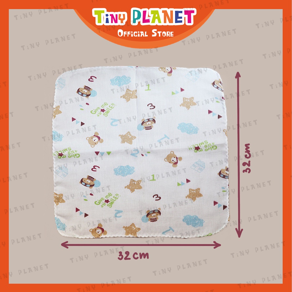 Set 10 khăn xô 2 lớp xuất Nhật kích thước 30x30cm cho bé