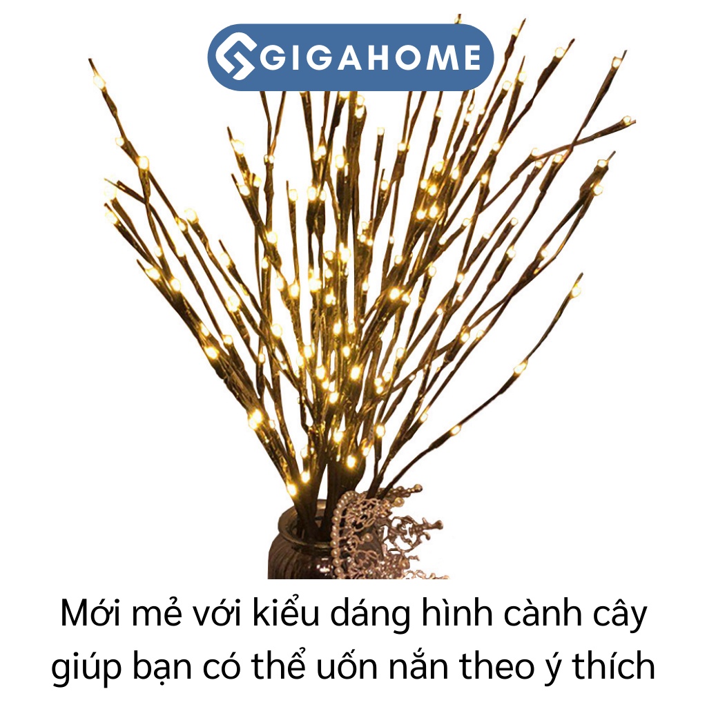 Nhánh Cây Gắn Đèn Led 20 Bóng GIGAHOME Trang Trí Phòng Ngủ, Quán Cà Phê 9139