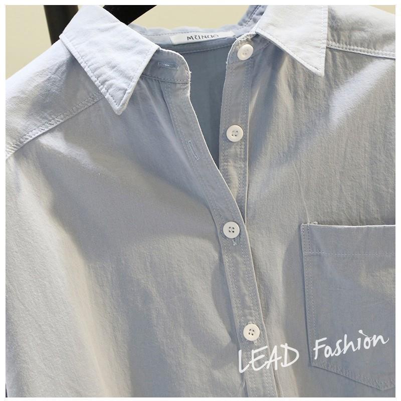 Áo Sơ Mi Trơn Màu Sắc Trẻ Trung Thanh Lịch Có Size Lớn S-3xl 164052 Áo Sơ Mi Trơn Tay Dài Thiết Kế Đơn Giản Hợp Thời Trang Dễ Phối Đồ