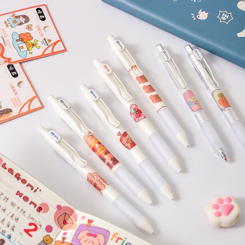 Hình dán sticker gấu em bé siêu cute trang trí sổ tay, máy tính, laptop, góc học tập