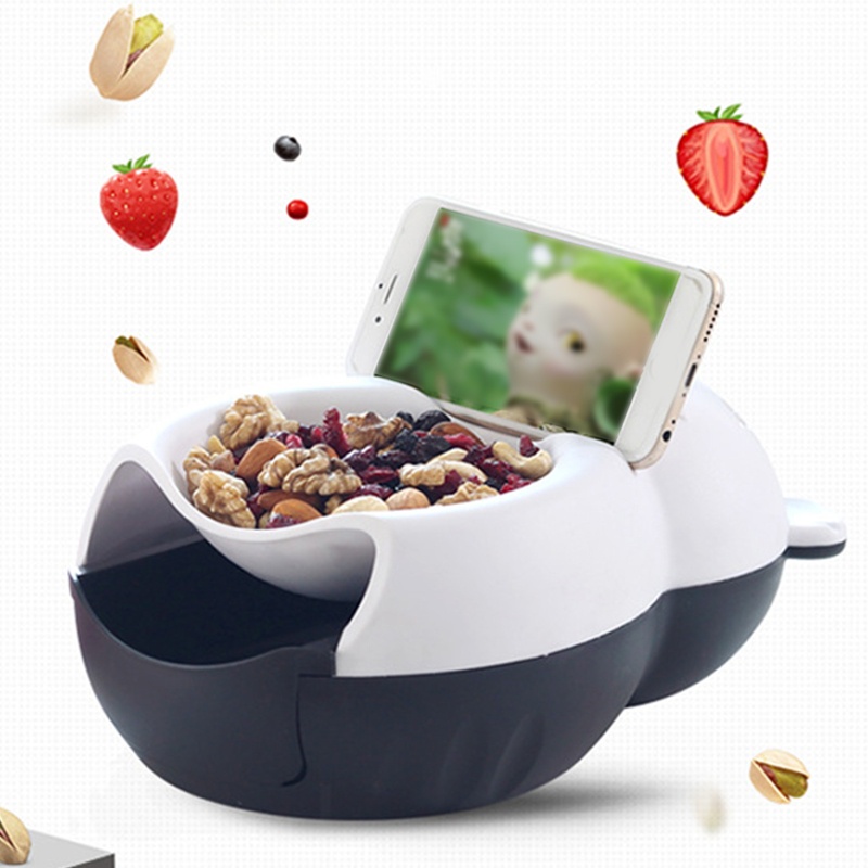 Bát Đựng Trái Cây Khô Thiết Kế Hai Tầng Họa Tiết Hoạt Hình Xinh Xắn