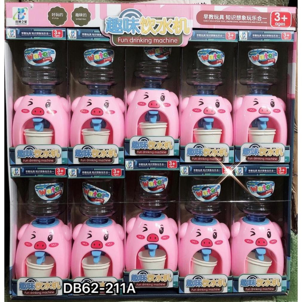 Bình nước siêu cute, máy rót nước mini siêu dễ thương hình thú cho bé