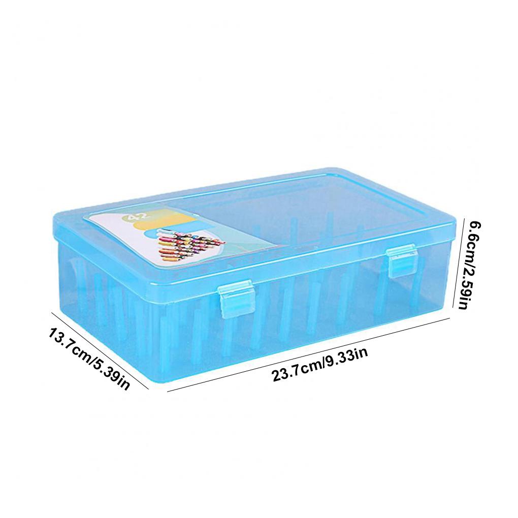 Hộp Đựng 42 Cuộn Chỉ Thêu Chữ Thập Chống Bụi Bẩn Tiện Dụng