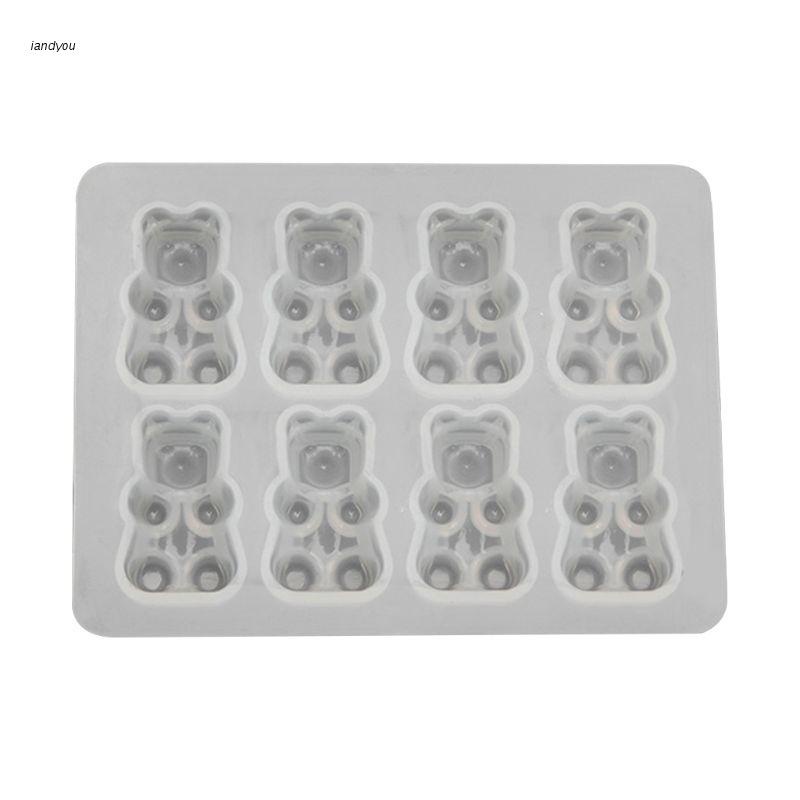 ✿ Khuôn Silicone Làm Mặt Vòng cổ Hình Gấu