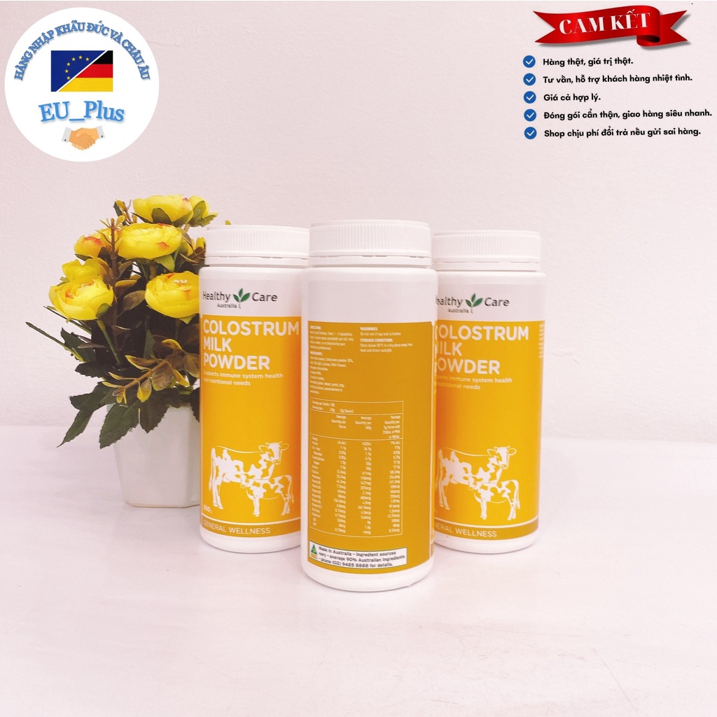 Sữa non Colostrum Milk Powder Healthy Care, dạng bột, 300g - Úc