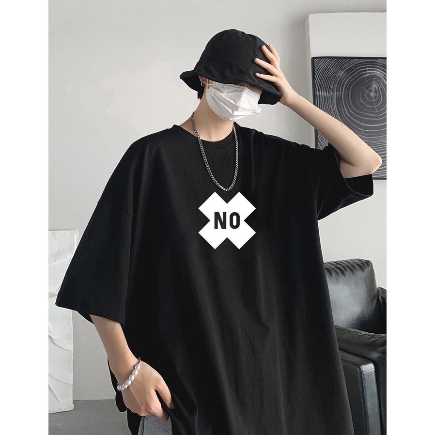 Áo phông nam nữ tay lỡ form rộng no dấu X vải dày mịn 2022T3421