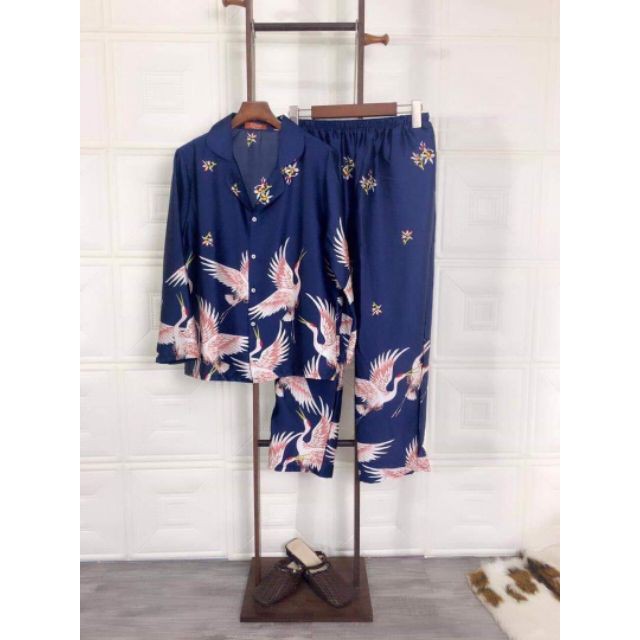 Bộ pijama hạc tay dài