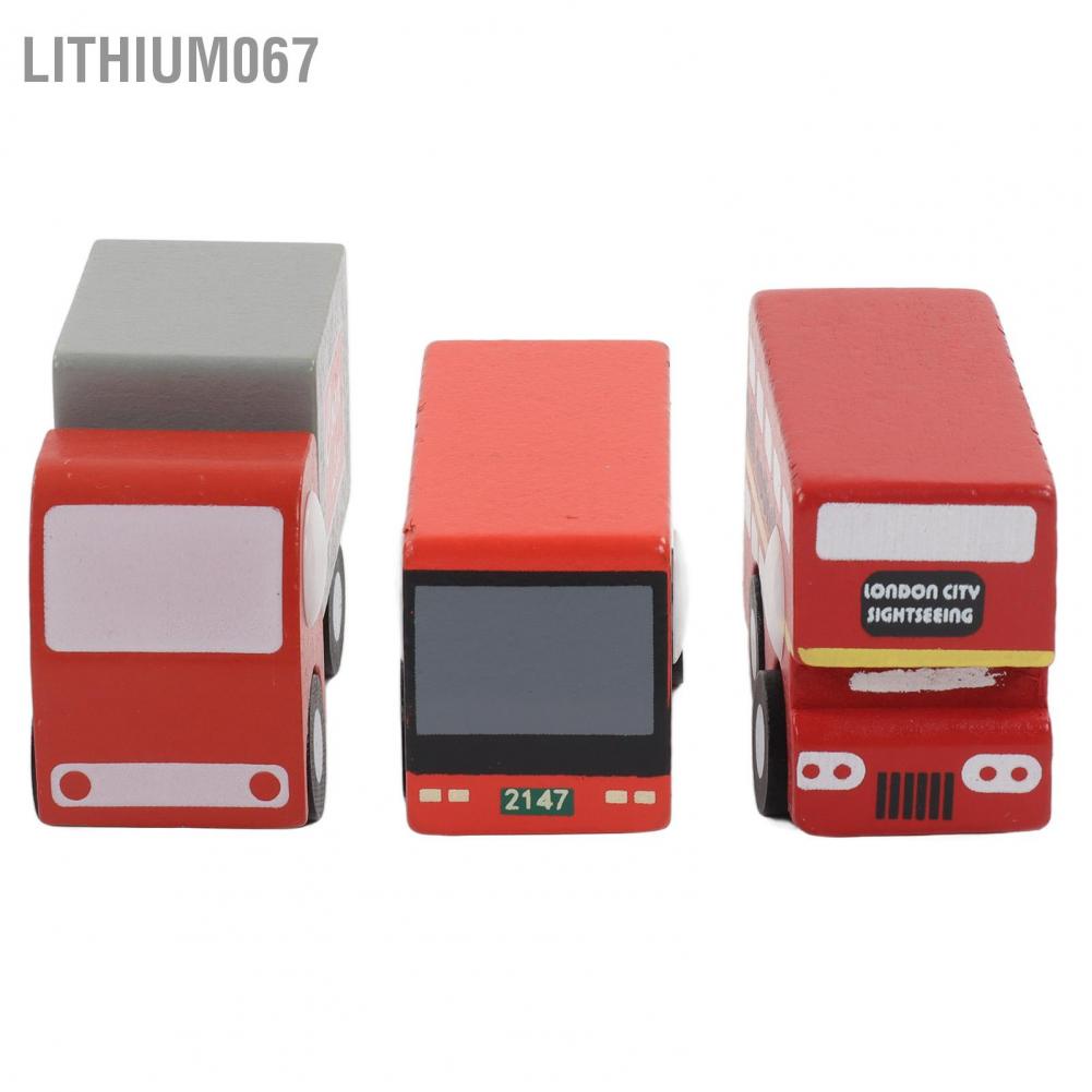 Lithium067 12 cái Ô tô đồ chơi bằng gỗ Thân thiện với môi trường Gỗ không độc hại An toàn Kéo về Kích thước hoàn hảo Xe cho trẻ em mới biết đi