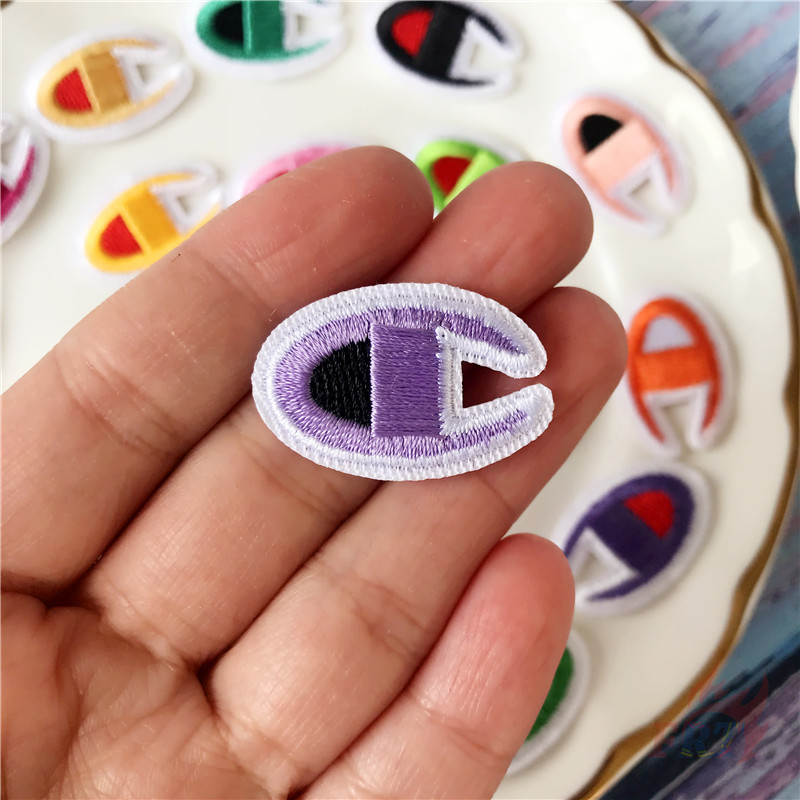 ☸ Colorful Champion - Fashion Branad Iron-on Patch ☸ 1Pc DIY Sew on Iron on Patches（20 Colors）