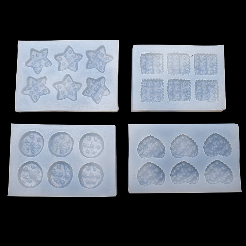 Khuôn Silicone Làm Bánh & Socola Hình Bánh Quy