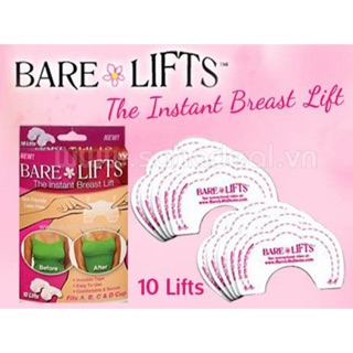 Combo 20 Miếng Dán Nâng Ngực và dán nhũ Bare Lifts Cao cấp - xuất xứ USA