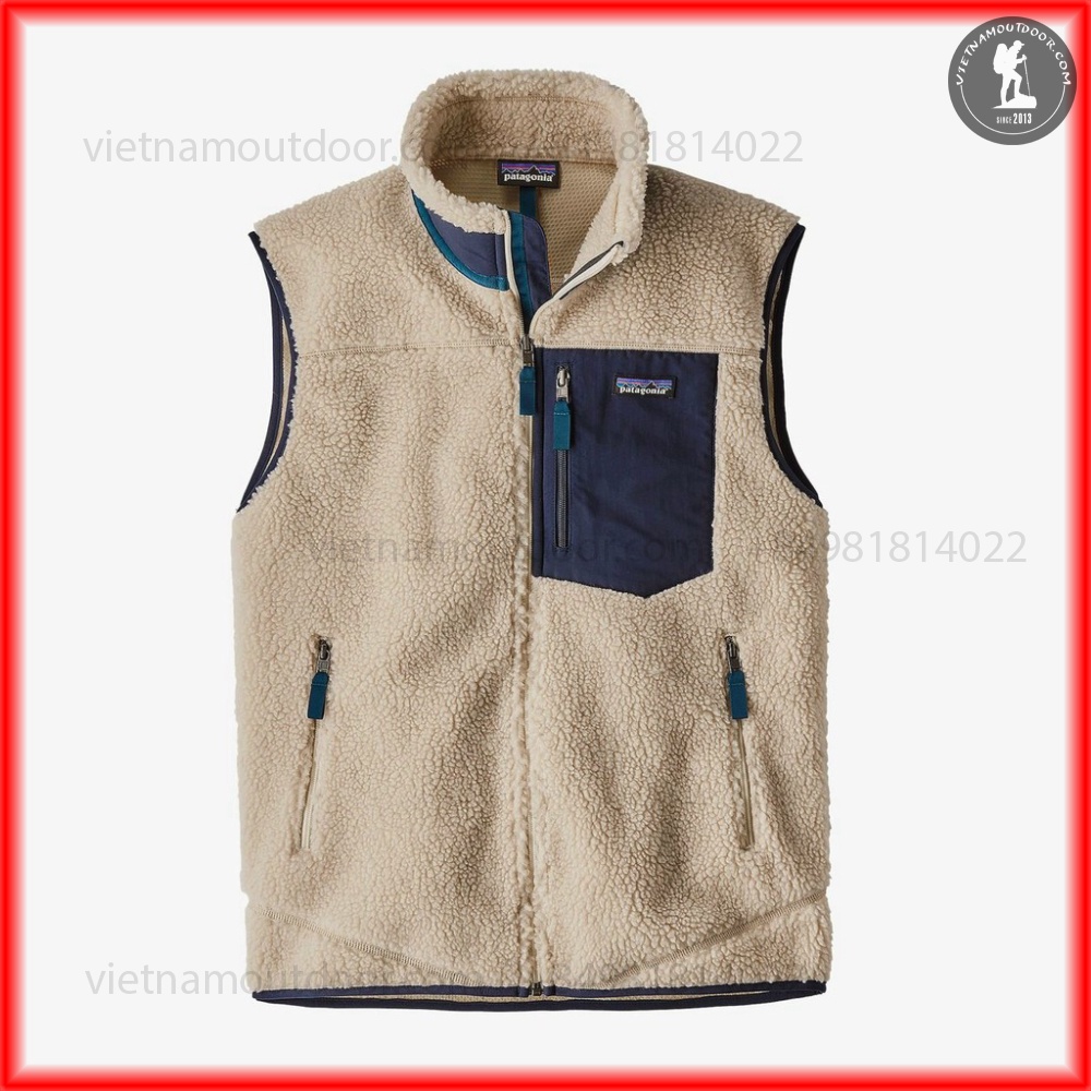 Áo khoác nam lông cừu Patagonia Classic Retro-X® Fleece Vest Áo khoác ghilê nam hàng đẹp giá hấp dẫn