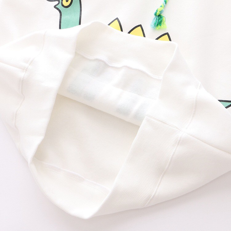 Áo Hoodie Unisex nam nữ kiểu dáng Sweater, chất nỉ bông cao cấp có nón chui đầu hình khủng long xanh phong cách Ulzzang | BigBuy360 - bigbuy360.vn