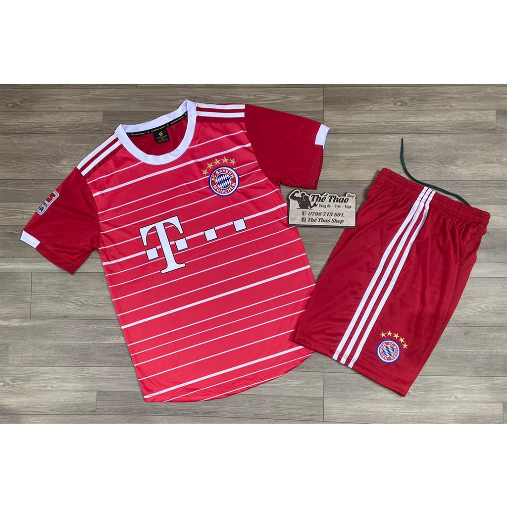 Bộ quần áo Bóng đá Bayen 2023 &lt;nhiều màu&gt; size 40-85kg