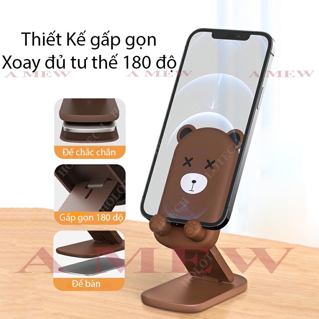 Kệ Giá Để Điện Thoại Để Bàn Hình Thú Cute - Kệ Đỡ Ipad Đa Năng Chắc Chắn Tùy Chỉnh Cao Thấp