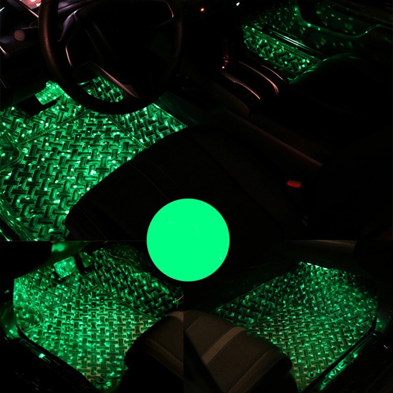 Set 4 Dải Đèn LED Trang Trí Nội Thất Xe Hơi