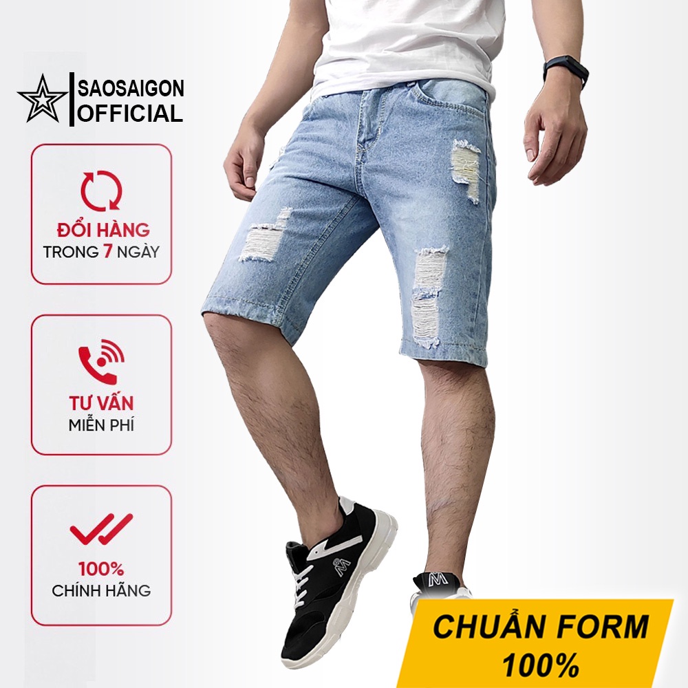 Quần short nam vải jean dày đẹp chuẩn form dáng SL416 StarLord