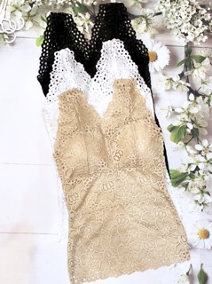 Áo bralette ren hoa dáng dài-dáng lửng