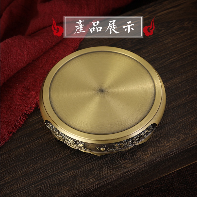 Chân Đế Kê Lư Hương Bằng Đồng Thau Nguyên Chất