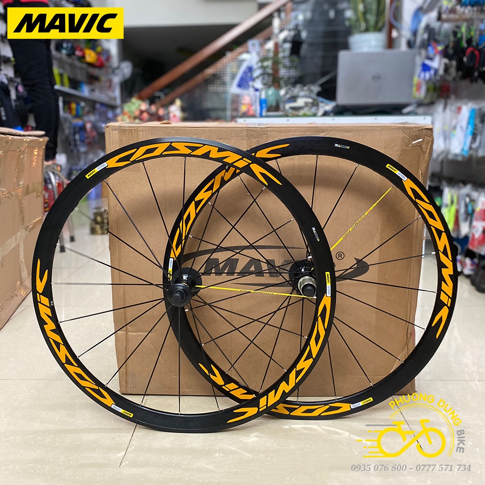 Bộ vành nhôm xe đạp road MAVIC COSMIC PRO 700Cx40mm (HUB CARBON) - CỐI NỔ TO