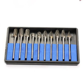 Set 10 mũi mài hợp kim bằng thép vonfram chất lượng cao