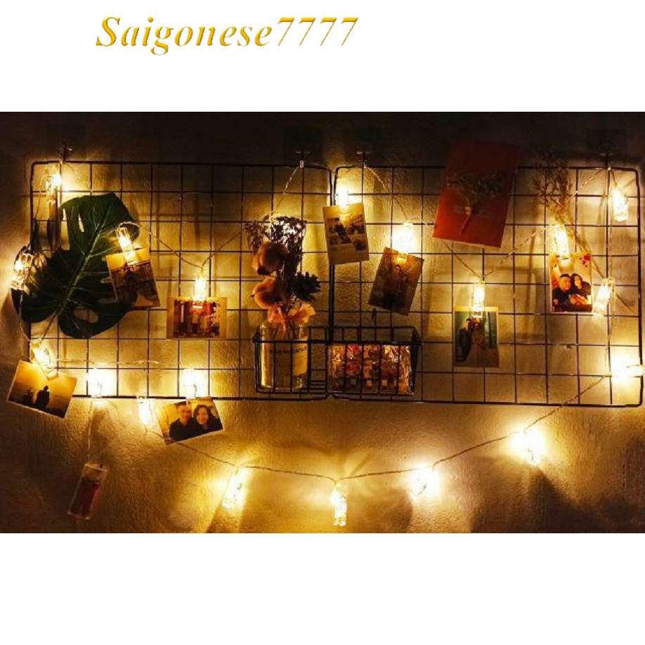 (Chọn Màu) 4 Khung Hình Lưới Sắt Nghệ Thuật Trang Trí Decor Nhà Phòng Ngủ Siêu Xinh Picture Frame