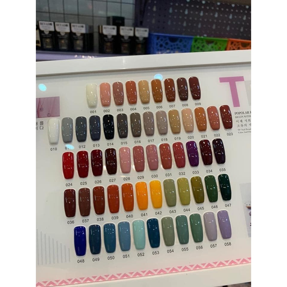 Set sơn gel Very good nail 60 màu MẪU CHAI TÍM chất sơn đẹp đậm đặc loại 1  ( tặng kèm bảng màu và base top ) - MixASale