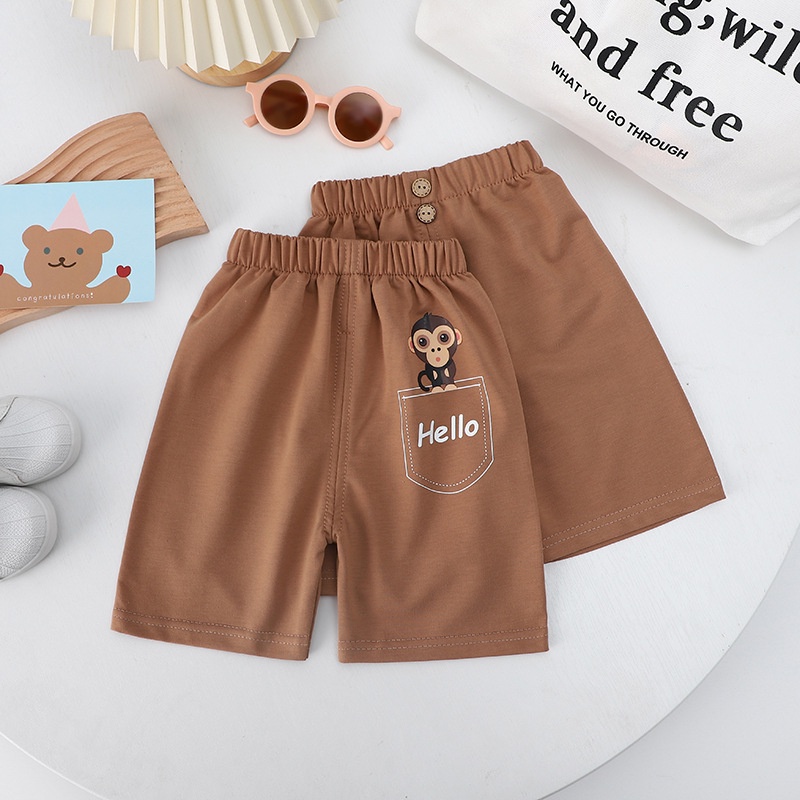 Quần Short Cotton Dáng Rộng Thoáng Khí In Họa Tiết Hoạt Hình Thời Trang Mùa Hè Cho Bé 2022