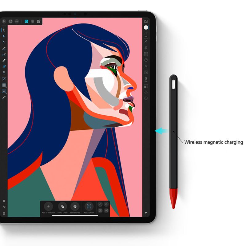 Vỏ silicon bảo vệ bút cảm ứng cho IPencil 2 iPad Pro 11 12.9inch 2018