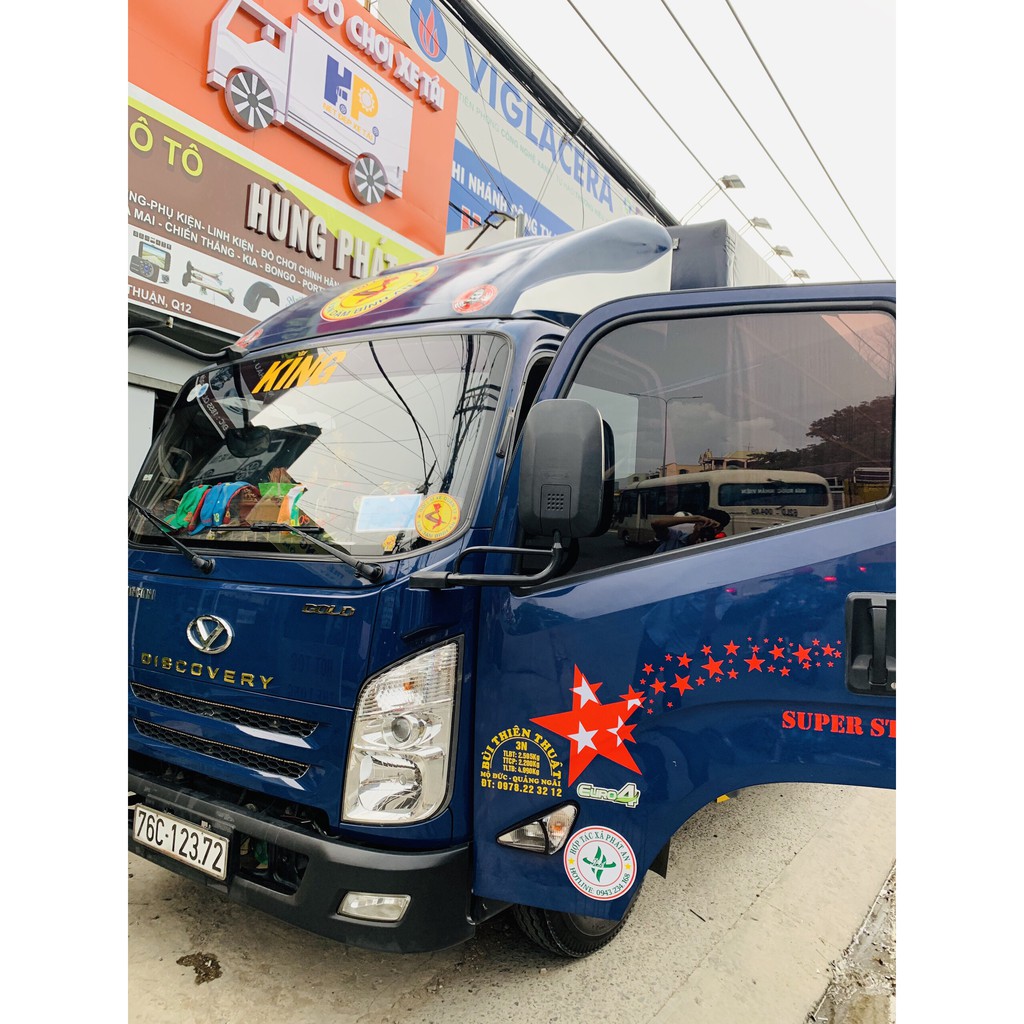 TEM DECAL HÌNH NGUYÊN DẢI NGÔI SAO CHO XE TẢI - Ô TÔ -XE HƠI  ĐỘC LẠ CHẤT CHƠI