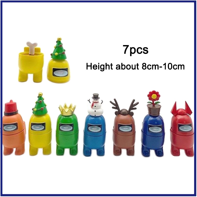 Bộ 7 / 12 đồ chơi mô hình nhân vật Among Us