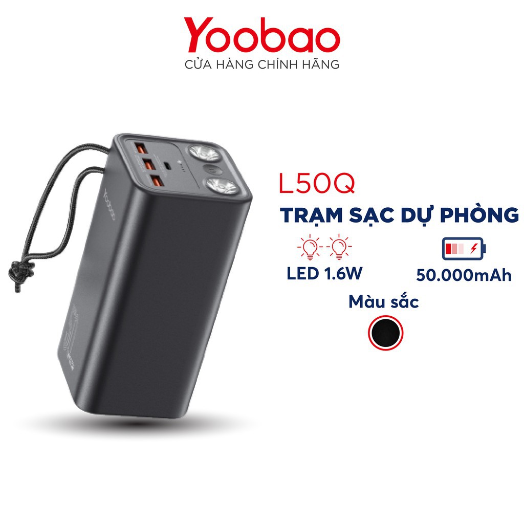 Pin Sạc Trạm sạc dự phòng Yoobao EN1 46200mAh, L50Q 50000mAh, EN300 90000mAh - Hàng chính hãng