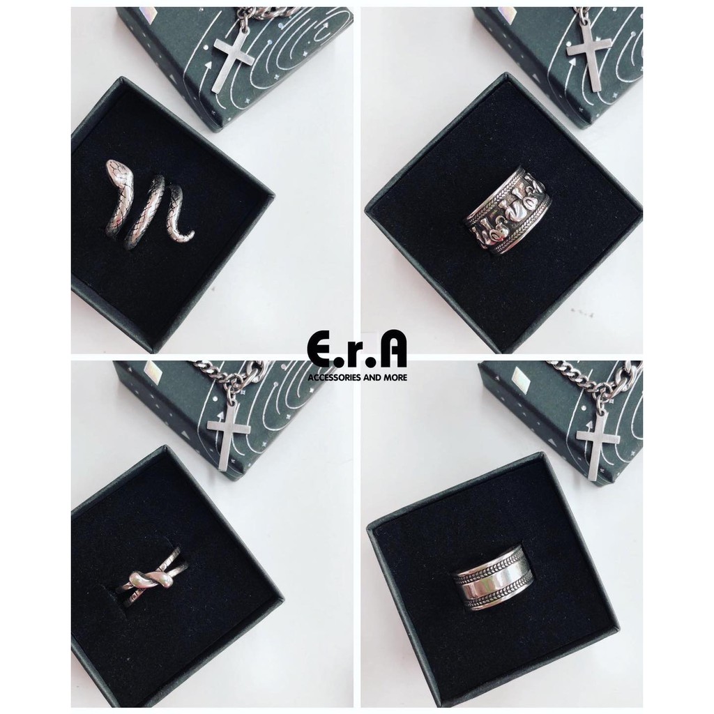[Freesize] Nhẫn Nam/ Nữ Thiết Kế ERASHOP 076966 - Phong Cách Cá Tính Không Đính Đá Cực Cool Ngầu, Siêu Rẻ Đẹp