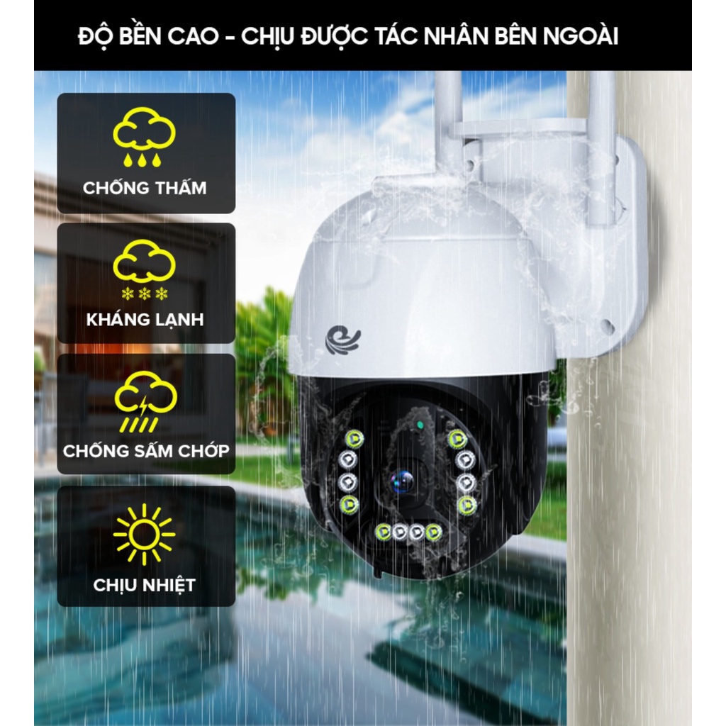 Camera IP Wifi CareCam 19HS200 FHD1080-2.0Mps Cảm Biến Hồng Ngoại, Theo Dõi Chuyển Động 2.0Mpx