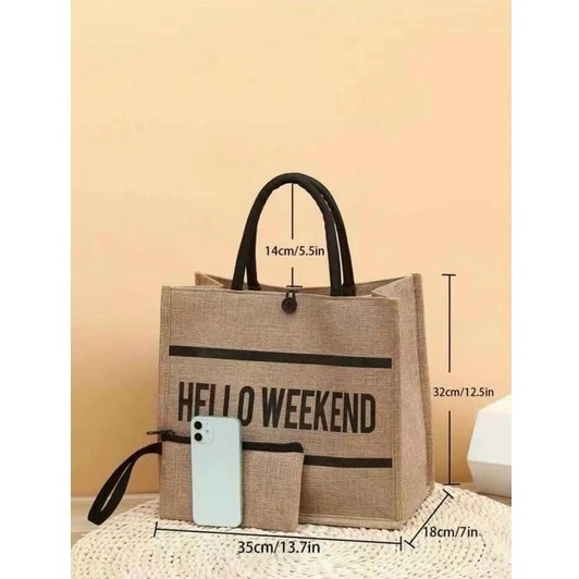 TÚI CÓI ĐI BIỂN HELLO WEEKEND SIÊU SÀNH ĐIỆU