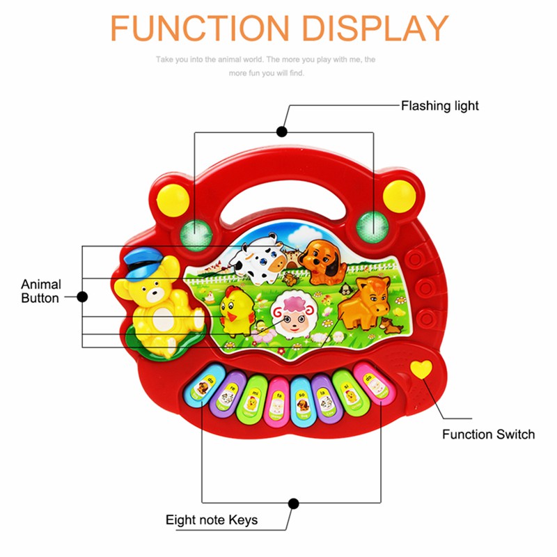 Coolplay Đàn Piano đồ chơi hình động vật ngộ nghĩnh cho bé