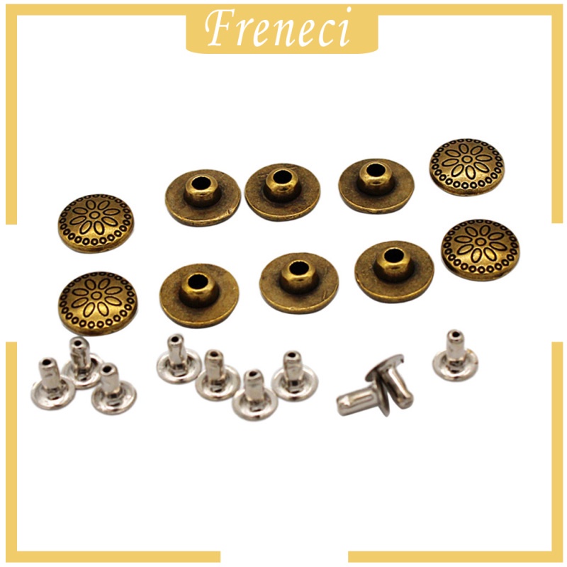 Set 10 đinh tán vòm colcolo 11mm làm đồ da/ giày dép chuyên dụng