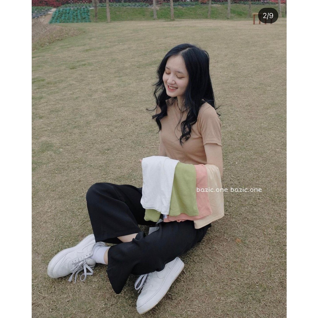 Áo thun ôm trơn 6423 - Freesize