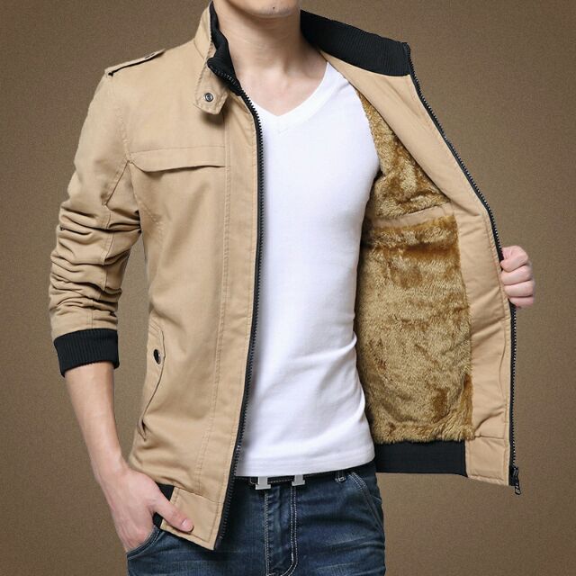 Áo khoác nam cao cấp có lót nỉ bên trong kiểu dáng nam tính sang trọng QCNP464