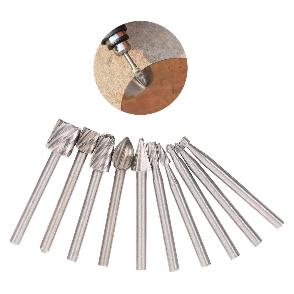 Bộ 10 cái đầu khoan mài HSS 3mm cho gia công gỗ