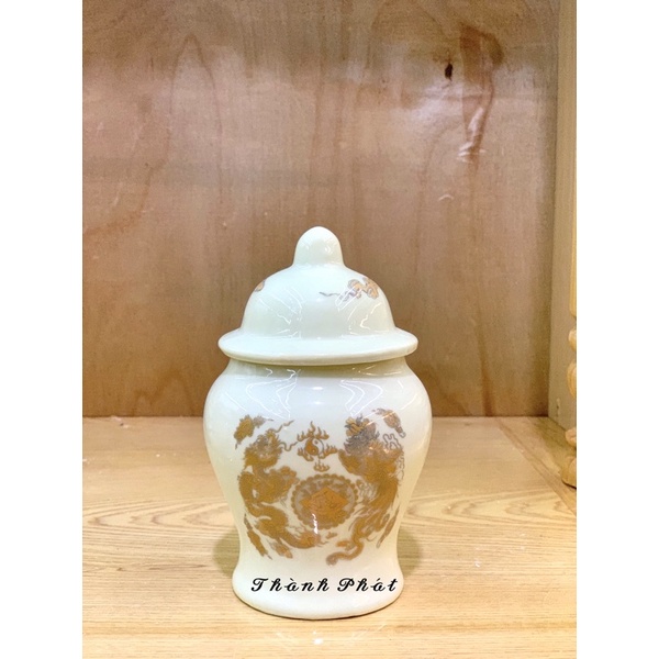 Choé Thờ Màu Vàng Kim, Hũ Đựng Gạo, Muối, Nước Trên Ban Thờ