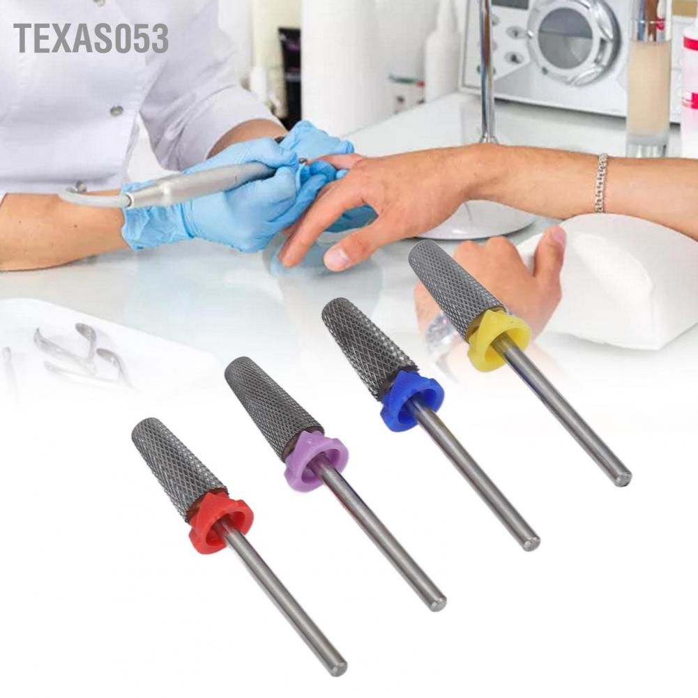 [Hàng mới về] Set 4 đầu mài móng đán bằng loại bỏ lớp sơn gel bằng vonfram cacbua tiện dụng