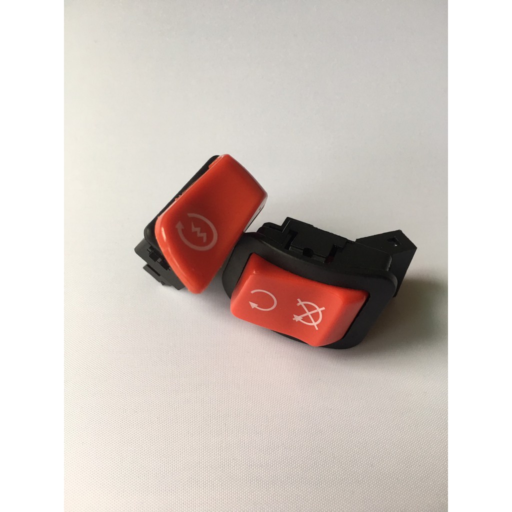 combo nút đề +idling stop màu đỏ 300i lắp SHVN2012-2019, sh2010