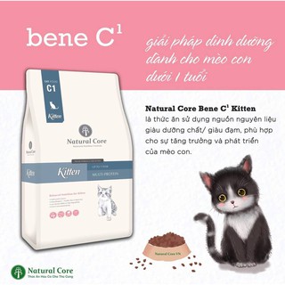 Thức ăn hữu cơ cho mèo con Natural Core Kitten Bene C1 2kg