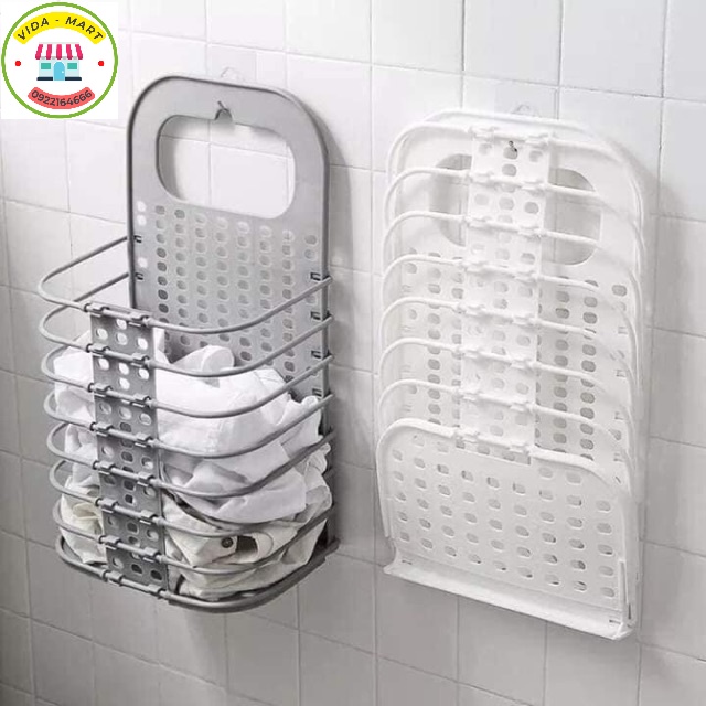 Giỏ Đựng Đồ Gấp Gọn Treo Máy Giặt Siêu Tiện Dụng , Treo Trong Bếp, Trong Phòng Khách, Nhà Tắm (sp921)