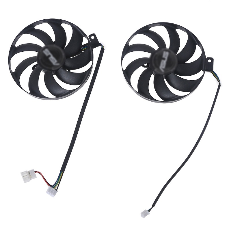 Won 2 Cái 88mm / 3,46In T129215Quạt Tản Nhiệt Đồ Họa SU 4Pin 12V 0.5A VGA Cho ASUS GTX1660 DUAL RTX2060